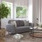 Flash Furniture Stone Gray Faux Linen Sofa with Wooden Legs IS-VS100-GY-GG - alternate 9